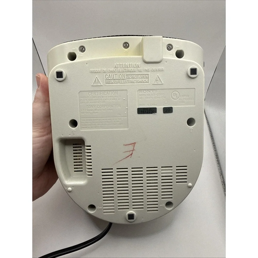 Sony ICF-CD815 Dream Machine AM FM Alarm Clock Radio CD Player TESTED